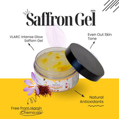 Combo of VLARC Intence Glow Saffron Gel 50 grm + VLARC Deep Hydration Rose Gel 100 grm