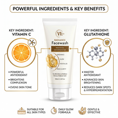 VL ARC Ultimate Skin Brightening Combo - Complete Vitamin C & Glutathione Skincare Routine (Face Wash 100ml + Serum 30ml)