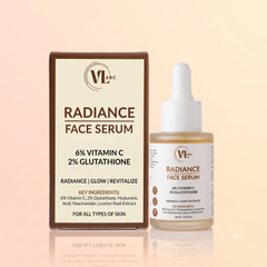 VLARC Authentic Skin Radiance Trio – Radiance Facewash (100ml) + 6% Vitamin C & 2% Glutathione Radiance Serum (30ml) + 2% Tranexamic Acid D-Pigmeclear Serum (30ml) for Dark Spots, Pigmentation & Glowing Skin