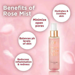 VL ARC Hydrating Rose Mist/Rose Water I 99.5% Pure Rose extract I Alcohol Free 110 ml Vlarc