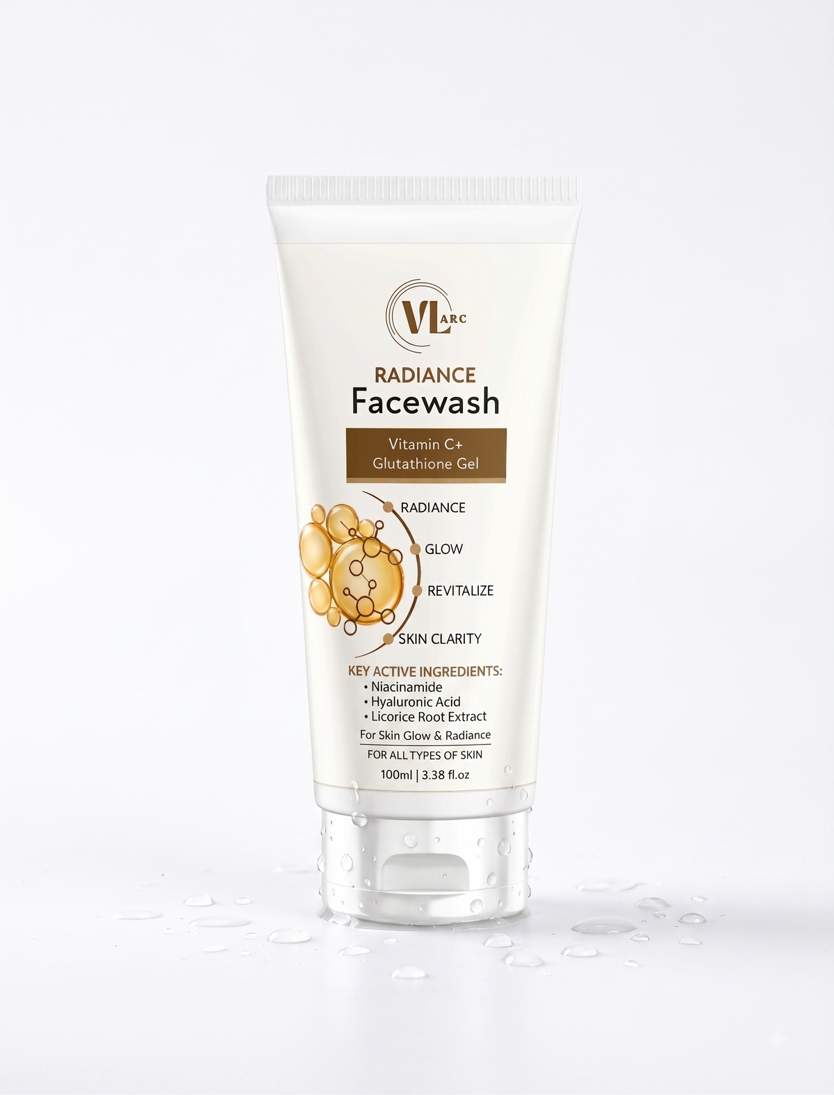 VL ARC Radiance Facewash - Vitamin C & Glutathione Gel (100ml)