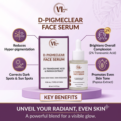 VLARC Spot-Correcting & Skin Brightening Duo – Radiance Facewash (100ml) & D-Pigmeclear Face Serum (30ml) for Dark Spots & Glowing Skin
