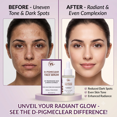 VL ARC D-PIGMECLEAR Face Serum with 2% Tranexamic Acid & Papaya Extract – Dark Spot & Uneven Skin Tone Care – 30 ml