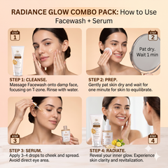VLARC Ultimate Radiance Combo – 6% Vitamin C & Glutathione + 2% Tranexamic Acid Face Serum Duo for Dark Spots & Glowing Skin