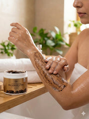 VLARC Exfoliating & Moisturizing Coffee Scrub for Face & Body | Natural Deep Cleanse & Hydrating Skin Polish