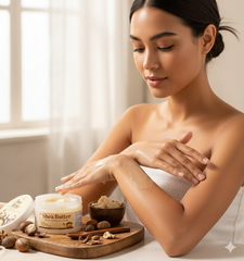 VLARC Shea Butter 180g – Pure, Natural, Paraben & Sulphate Free | Deep Moisturizing Body Butter for Dry & Sensitive Skin | Toxin-Free Skincare