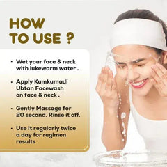 VLARC KUMKUMADI UBTAN FACE WASH WITH 24K GOLD 100ML Vlarc
