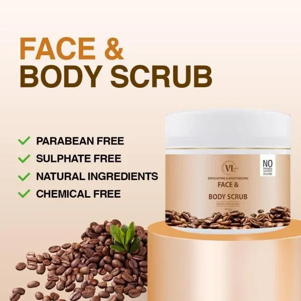 VLARC EXFOLIATING & MOISTURIZING FACE & BODY SCRUB