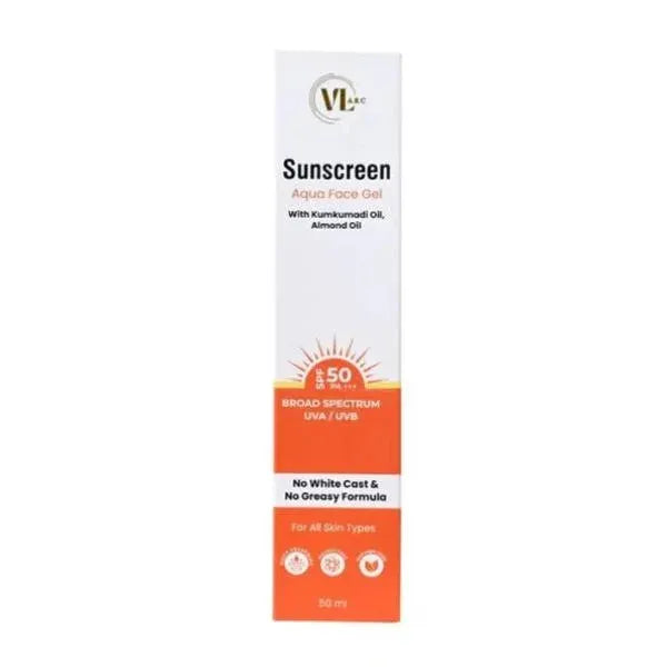 VLARC SUNSCREEN AQUA FACE GEL WITH SPF 50 PA+++