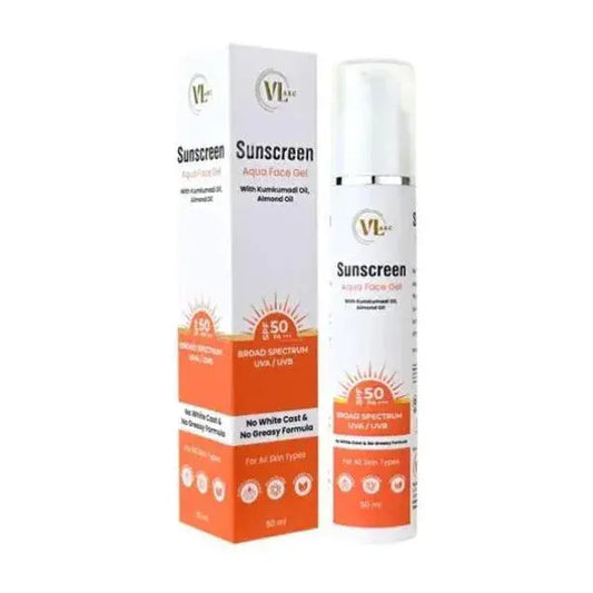 VLARC SUNSCREEN AQUA FACE GEL WITH SPF 50 PA+++ Vlarc